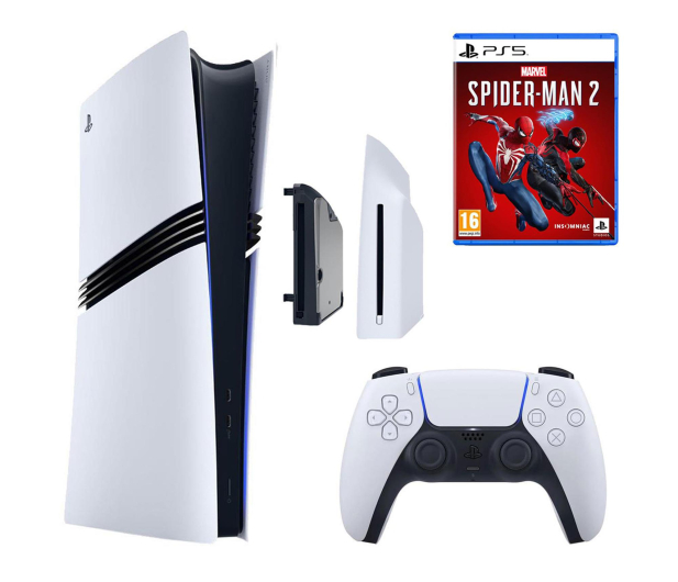 Sony PlayStation 5 Pro + Disc Drive + Marvel's Spider-man 2 - 1294340 - zdjęcie